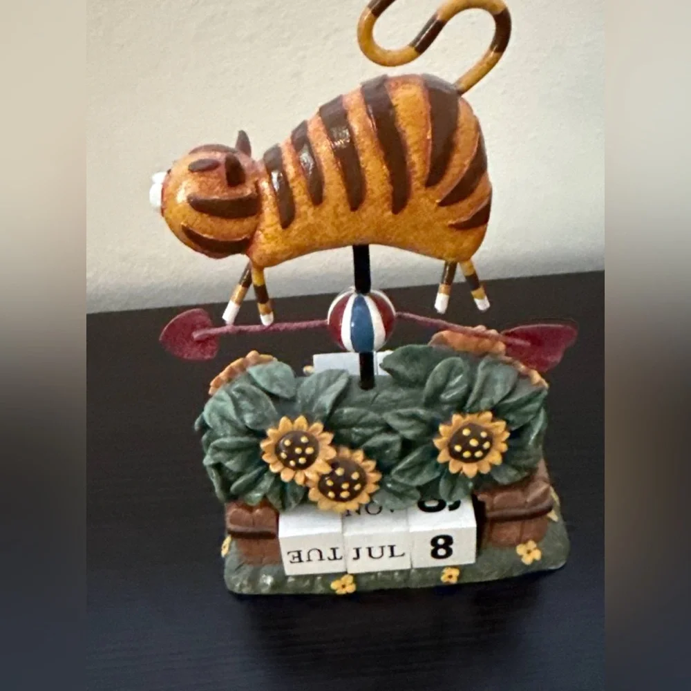 Whimsical Cat Perpetual Desk Calendar